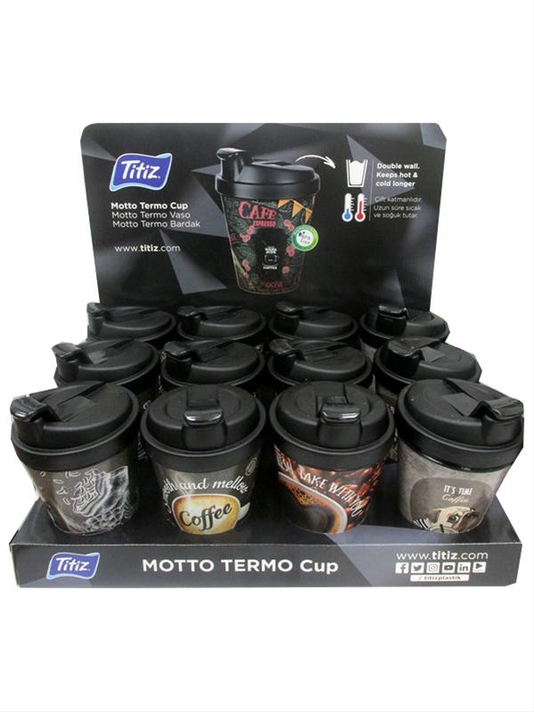 Photo of Double Wall Thermal Coffee Cup /lid Pk24