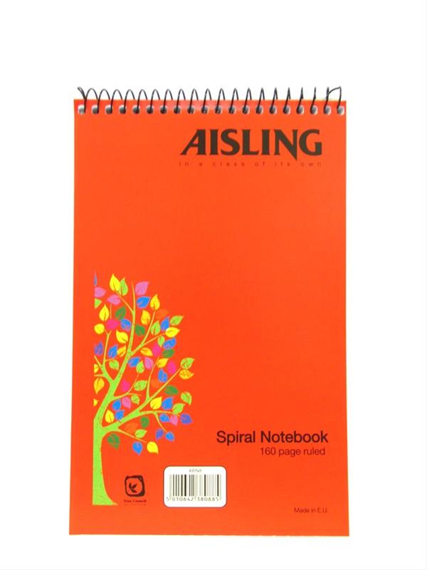 Photo of Aisling Spiral Notebook Top Opening 10x160pg