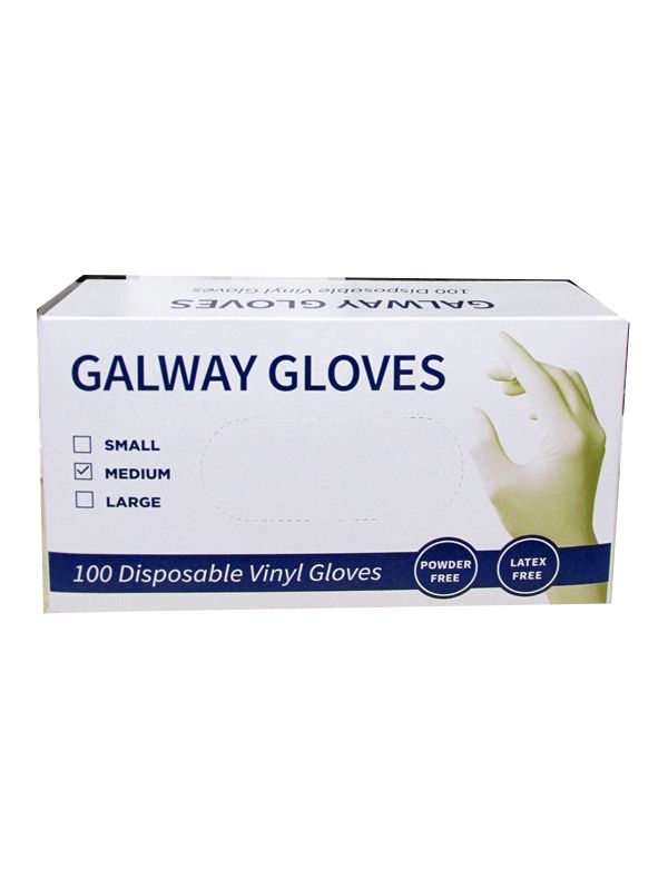Photo of Galway Gloves Size Medium Vinyl Pk10x100's