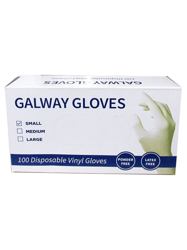 Photo of Galway Gloves  Size Small Vinyl Pk10x100's
