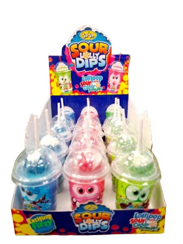 Photo of Assorted Sour Lolly Dips Pk12