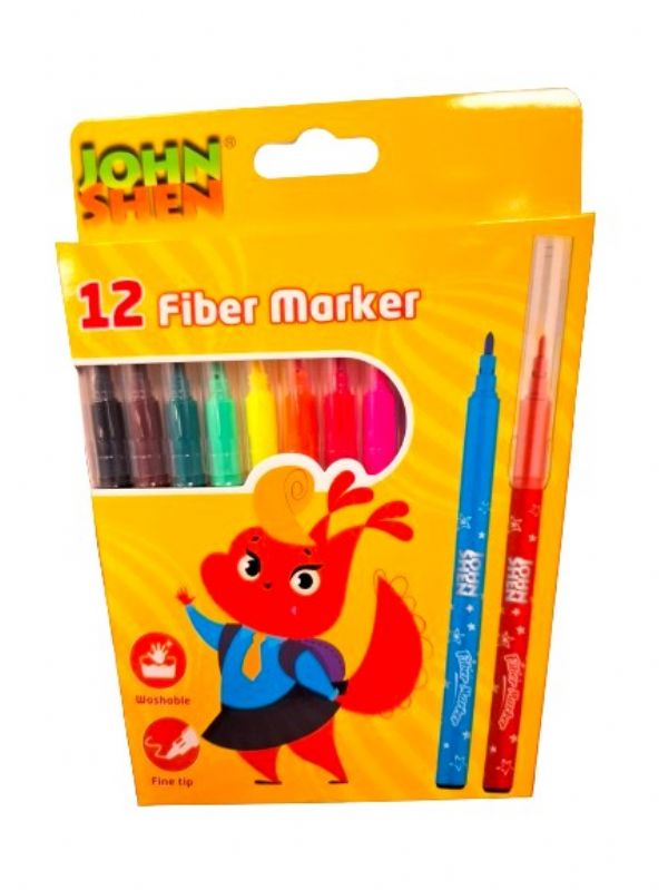 Photo of Johnsen 12pk Felt Tip Markers Pk12