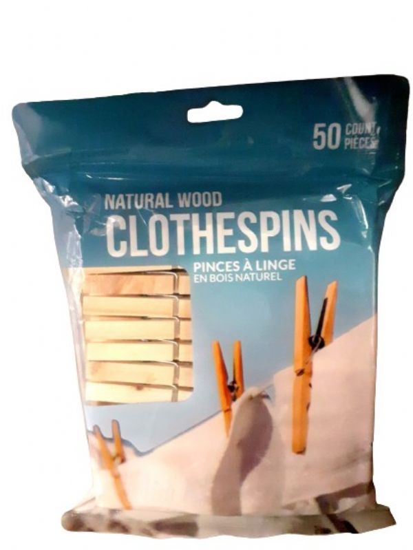 Photo of Homeware + Wooden Clothes Pegs Pk24x50's