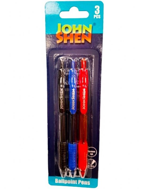 Photo of Johnshen 3pk Grip Ballpoint Pens Pk12