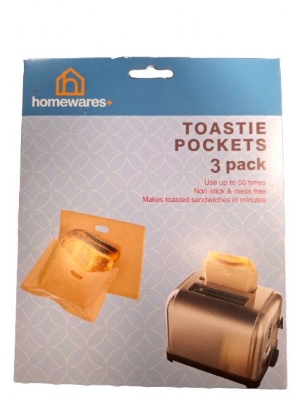 Photo of Homewares+ Toastie Bags 3pk Pk24x3's