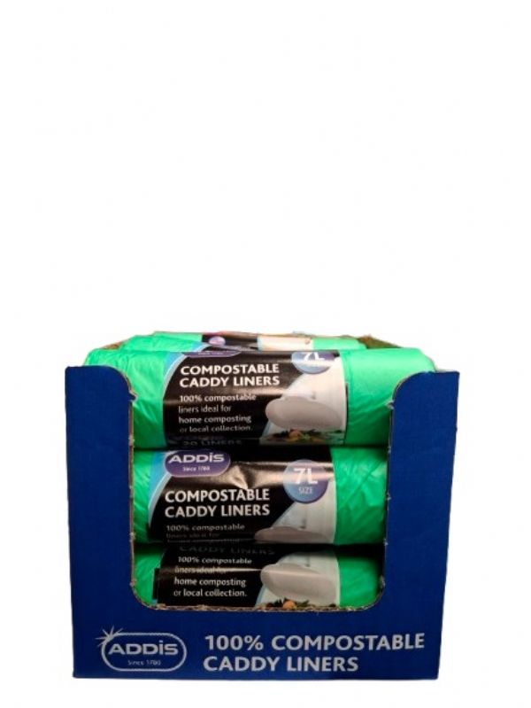 Photo of 100% Compostable Caddy Liners 7l Pk12x 20's