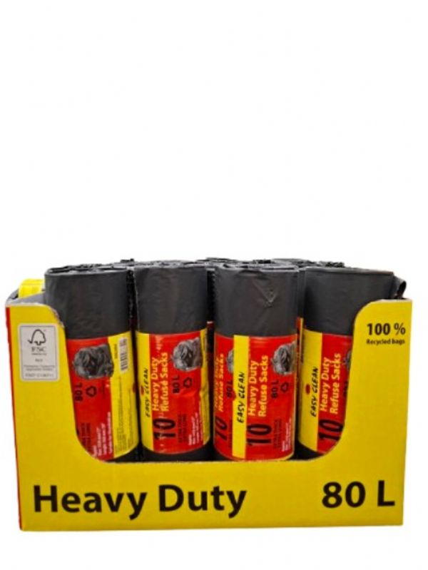 Photo of Easyclean 80l Refuse Bag D/box Pk25