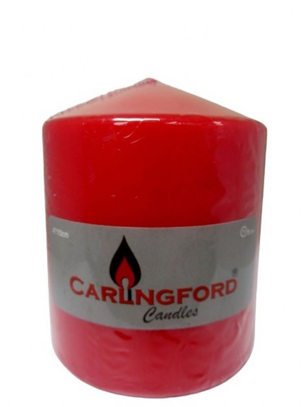 Photo of Pillar Church Candle Sm Red Pk24 45hr