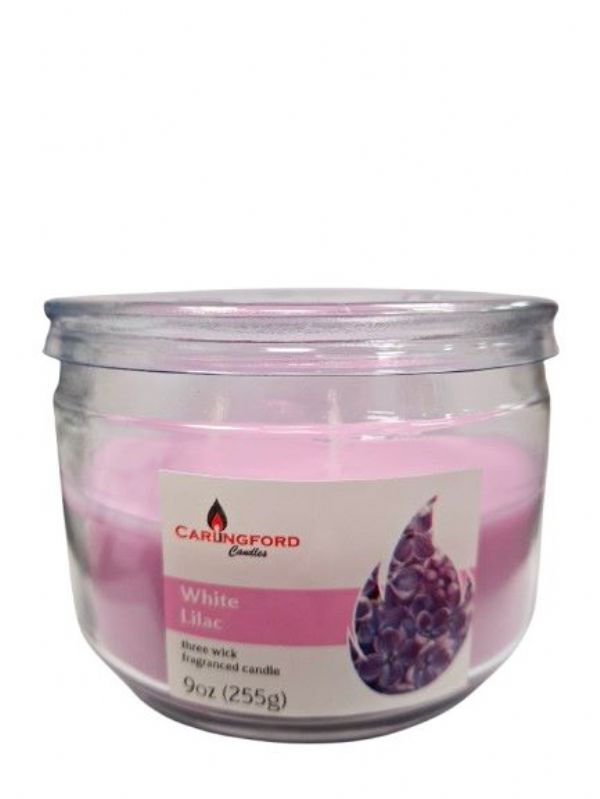 Photo of Carlingford 3 Wick Candle White Lilac Pk6