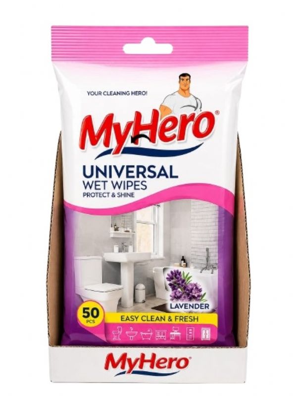Photo of My Hero Universal Bathroom Wipes 50's  Pk8