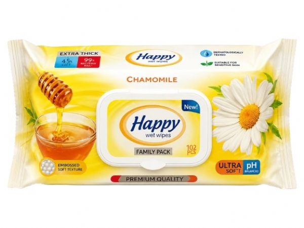 Photo of Family Wet Wipes 102's Chamomile Pk24