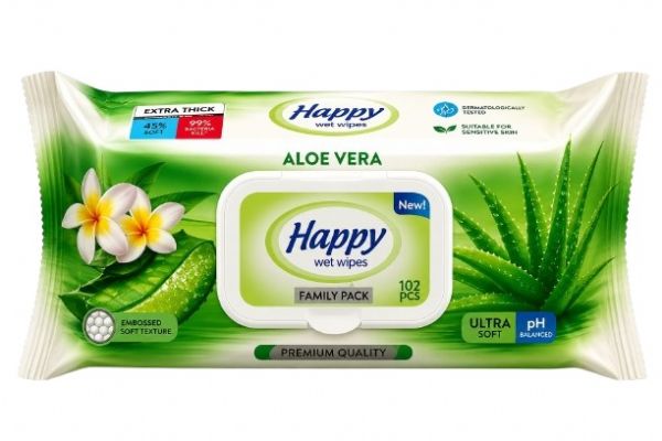 Photo of Family Wet Wipes 102's  Aloe Vera Pk24