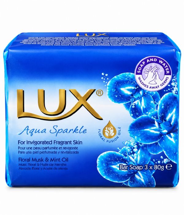 Photo of Lux Blue Aqua Sparkle Soap Bar Pk16x3's 80g