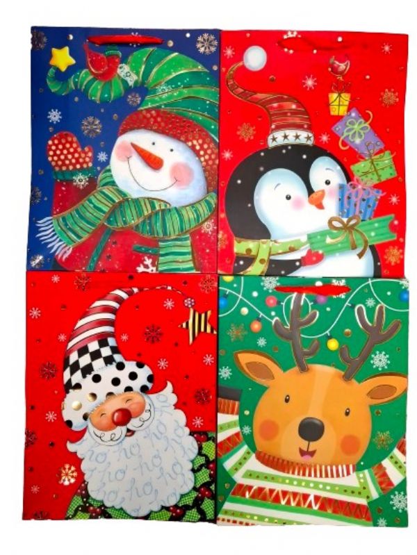 Photo of Frosty & Friends Cute Large Xmas Bag Pk12