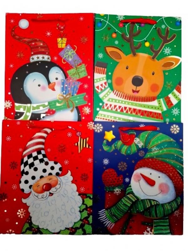 Photo of Frosty & Friends Cute Ex Large Gift Bag Pk12