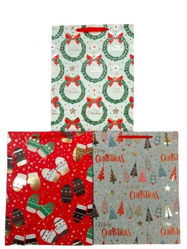 Photo of Traditional Ex Large Xmas Giftbag Pk12