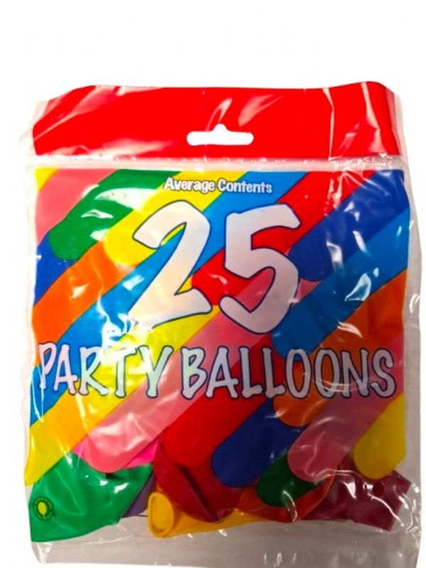 Photo of Party Balloons 10' 25pk D/box Pk25