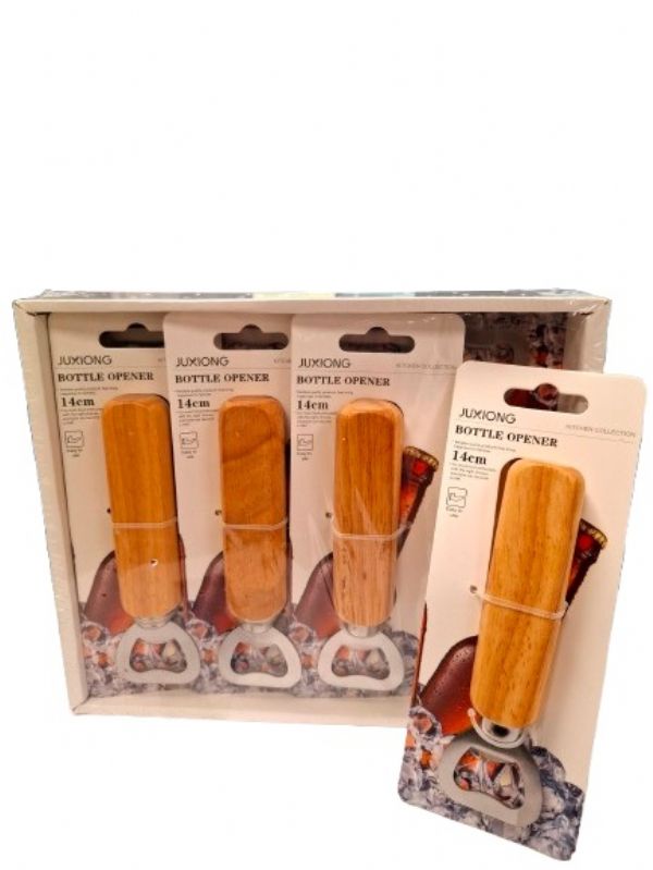 Photo of Wooden Bottle Opener 14cm Pk12