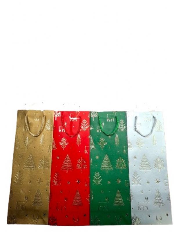 Photo of Xmas Tree Decoration Bottle Bag  Pk12