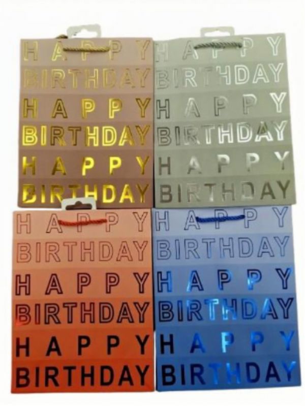 Photo of Medium Happy Birthday Gift Bag Pk12
