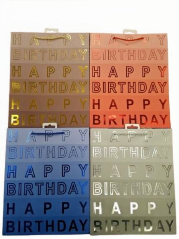Photo of Large Happy Birthday Gift Bag Pk12