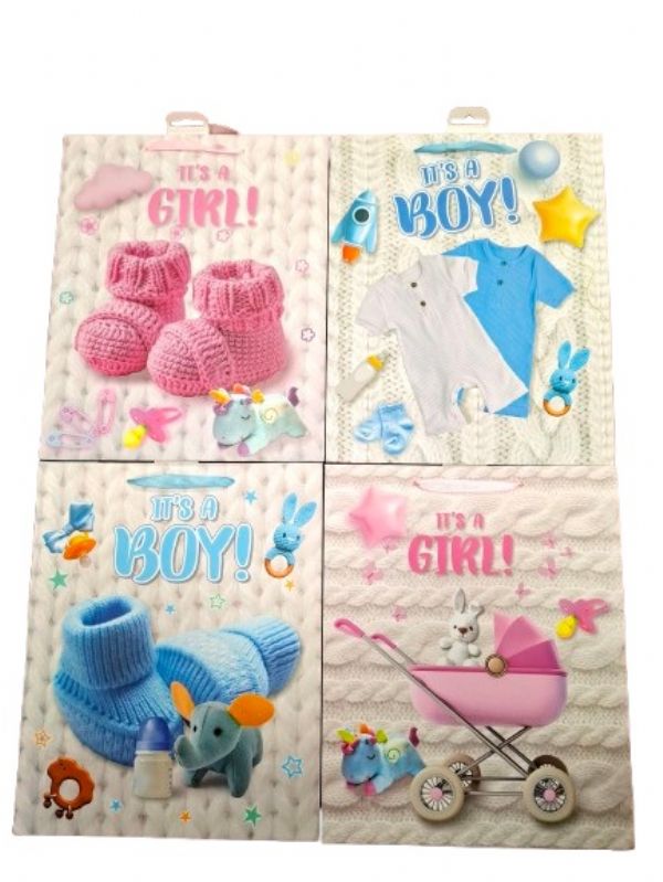 Photo of Large Its A Boy/girl Gift Bag Pk12