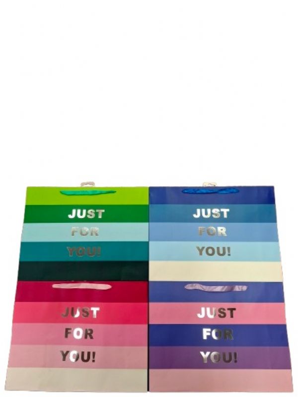 Photo of Ex Large Just For You Gift Bag  Pk12