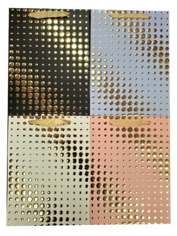 Photo of Large Gold Bubbles Gift Bag Pk12