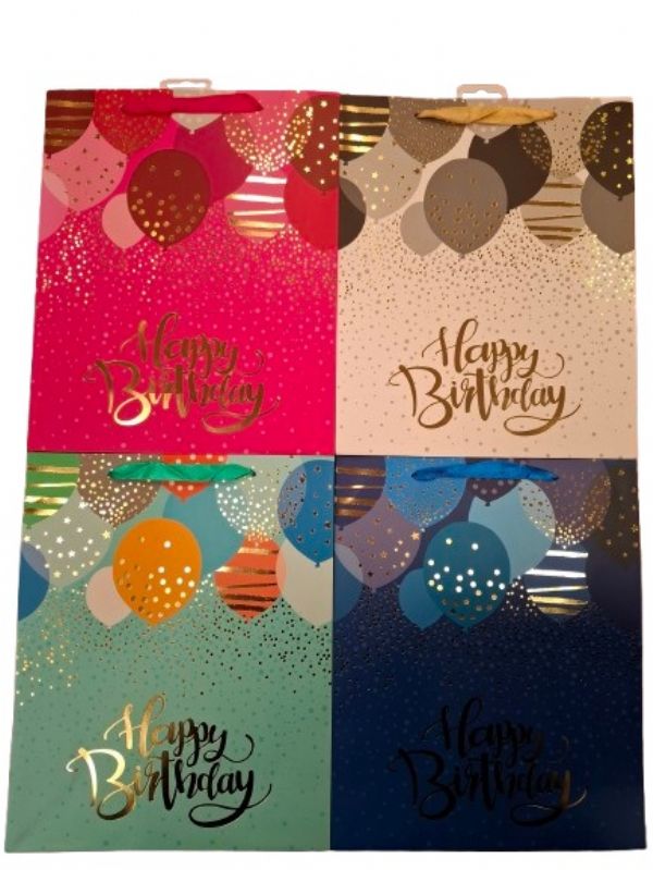 Photo of Large Pokadot Balloon  Gift Bag Pk12