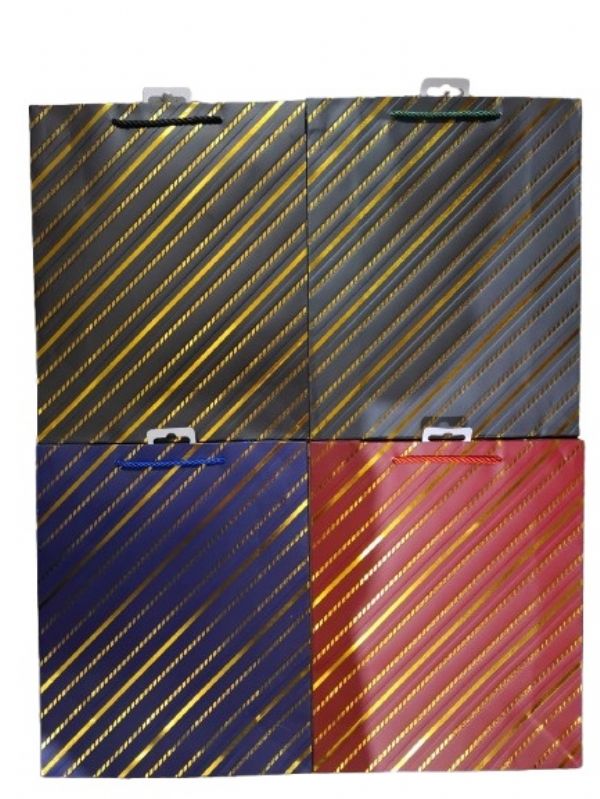 Photo of Large Stripe Gift Bag Pk12