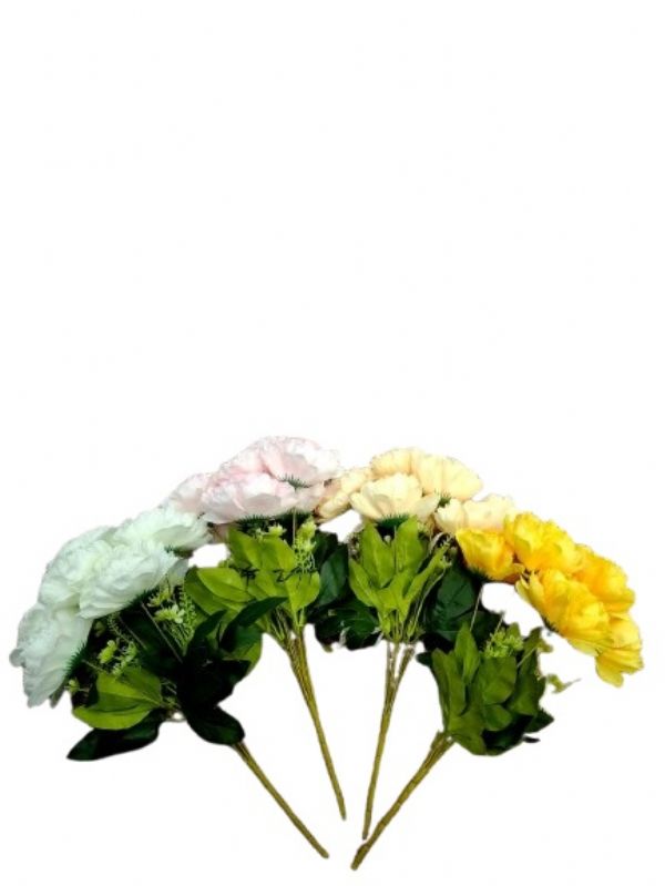 Photo of Peony Flower Spray 6 Head 4 Asst Pk12