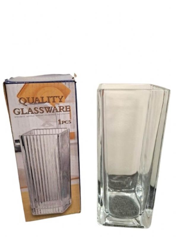 Photo of Saoirse Heavy Glass Vase Boxed 20cm/8' Pk24