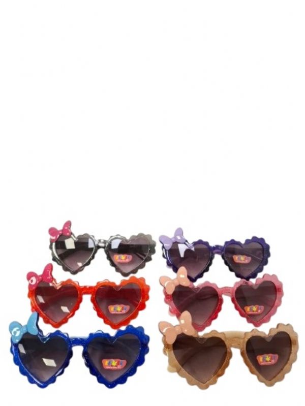 Photo of Kids Heart Sunglasses Pk24 (c)