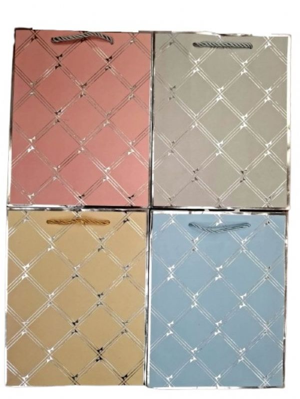Photo of Medium Metallic Squares  Gift Bag Pk12