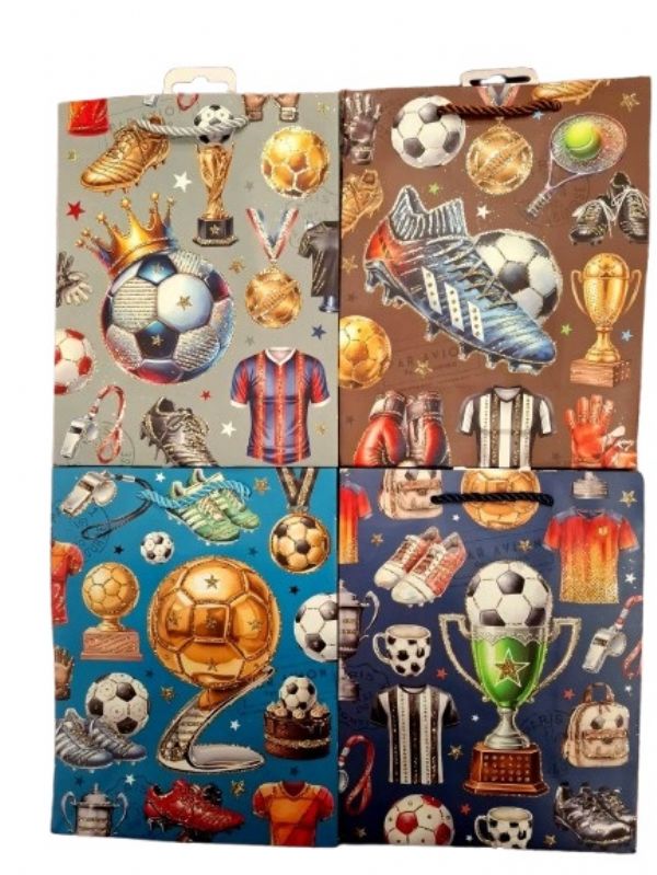 Photo of Medium Football  Gift Bag  Pk12