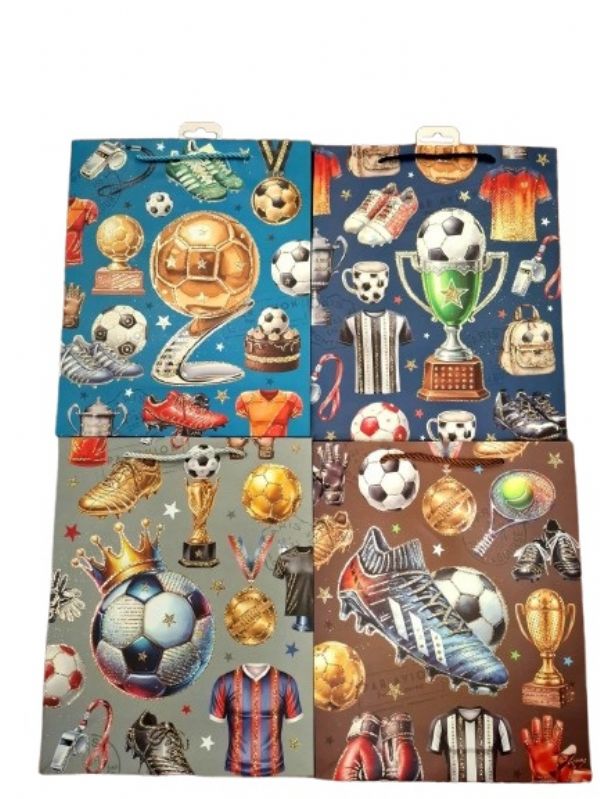 Photo of Large Football Gift Bag  Pk12
