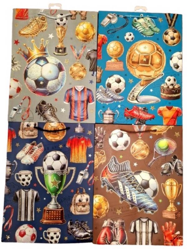 Photo of Ex Large Football Gift Bag  Pk12