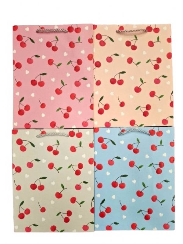Photo of Medium Cherry  Gift Bag  Pk12