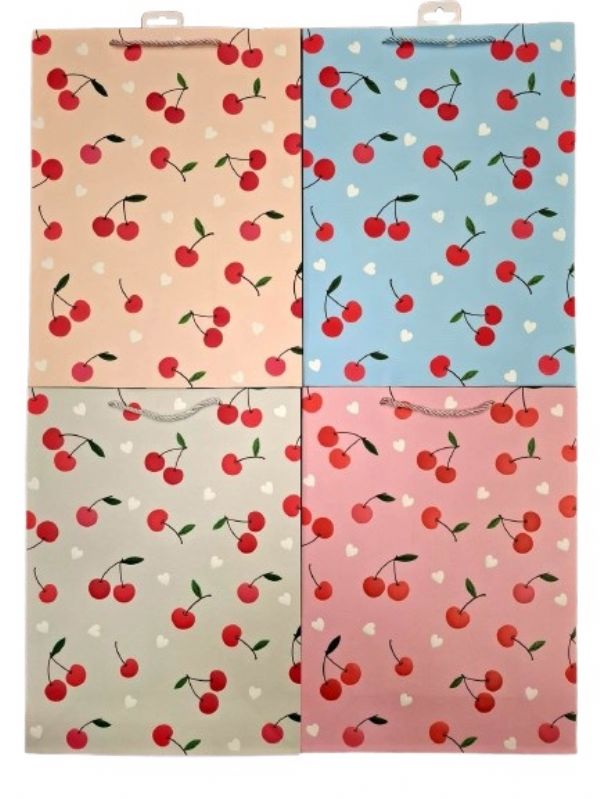 Photo of Extra Large Cherry Gift Bag Pk12