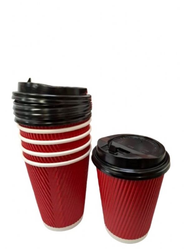 Photo of 6pk Ripple Cups/lids/12oz/350ml  Pk24