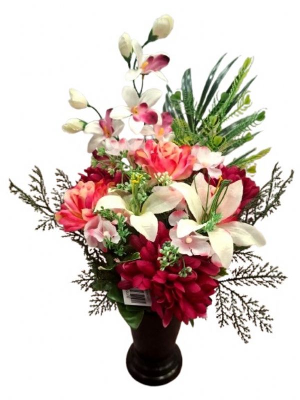 Photo of Tall Pedestal Rose/lilly Grave  Pots Pk8