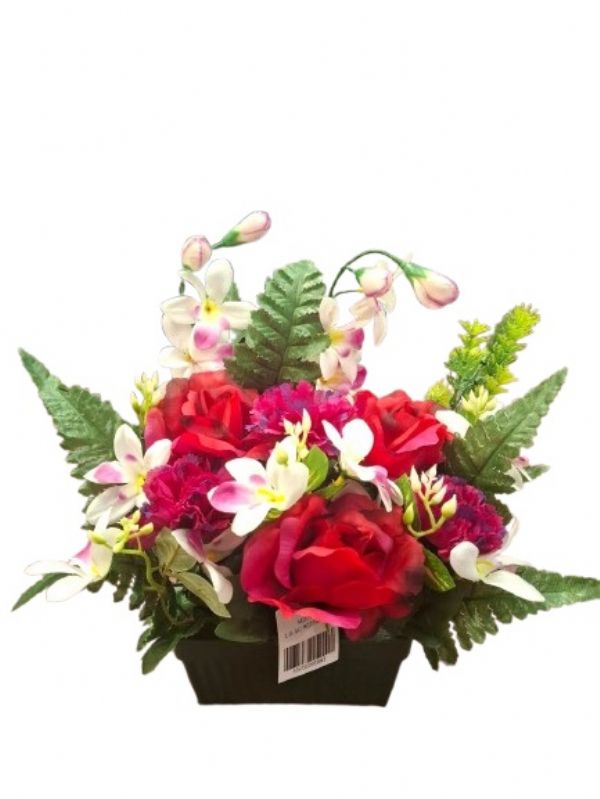 Photo of Lilac /rose Medium Grave Pot Pk8