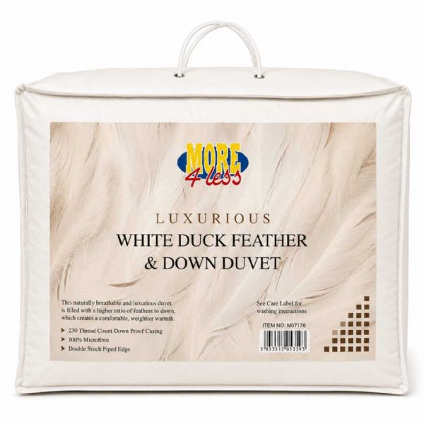 Photo of 13.5 Tog Duck Feather Double Duvet Pk4