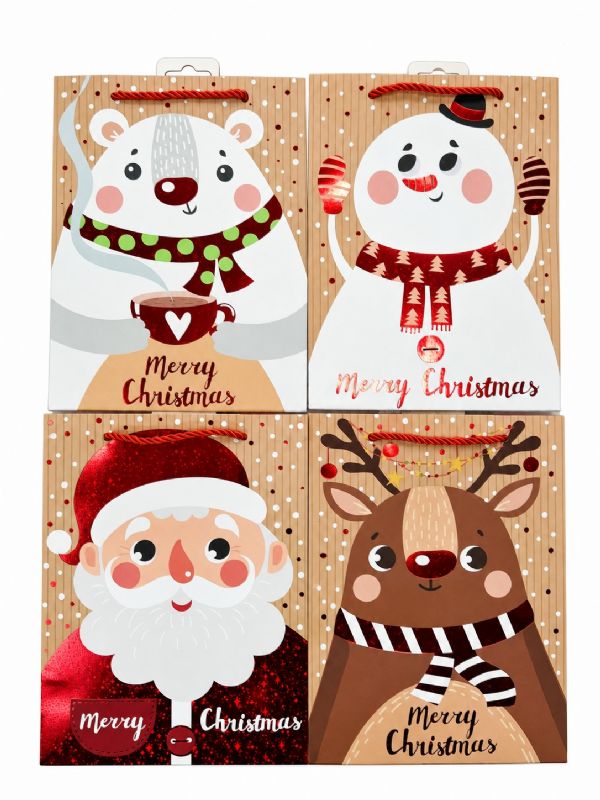 Photo of Ex Large Merry Christmas Friend Gift Bag Pk12