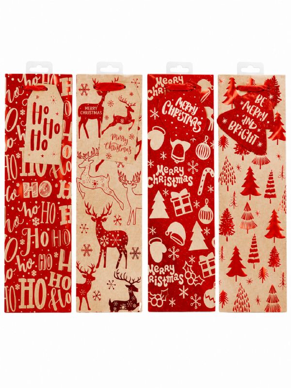 Photo of Traditional Festive Bottle Bag Pk12