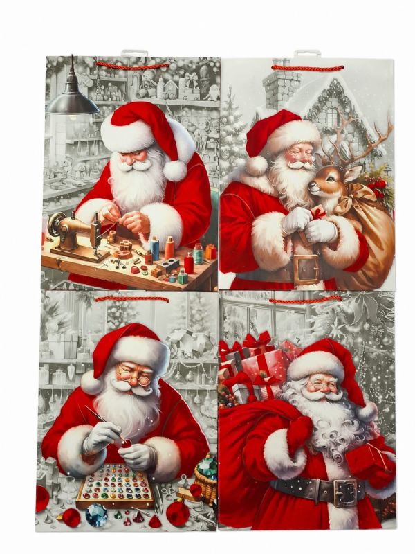 Photo of Large  Santas Story Gift Bag Pk12
