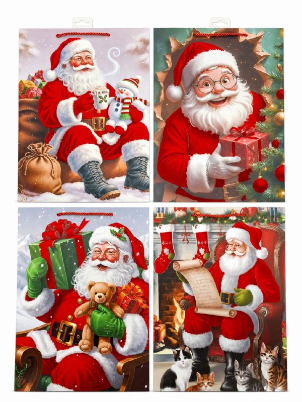 Photo of Ex Large Velvet Santa Gift Bag Pk12