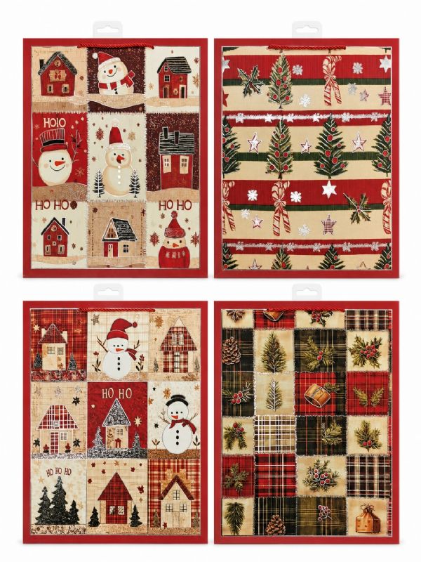 Photo of Ex Large  The Snowman Gift Bag Pk12