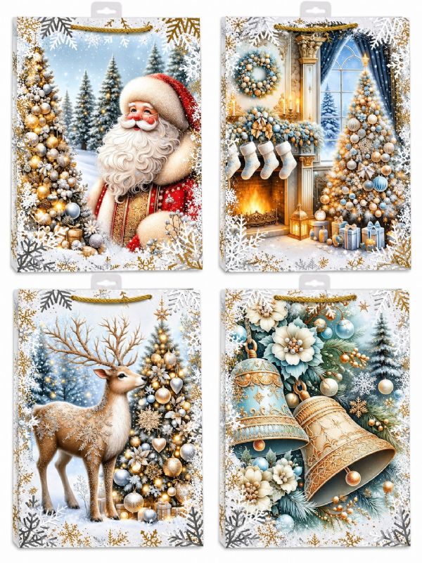 Photo of Ex Lge Christmas In The Snow Gift Bag Pk12