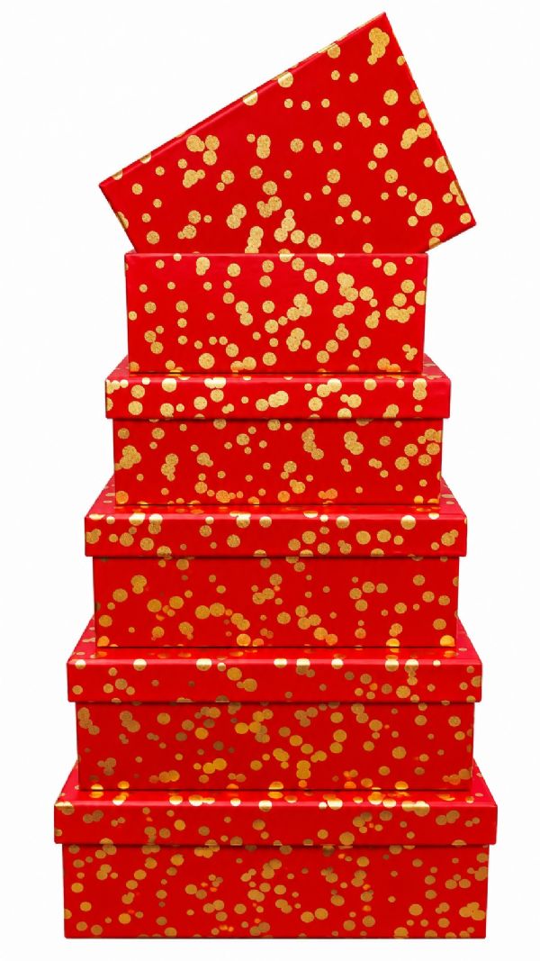 Photo of Set Of 5 Red Gift Boxes Pk8x5's